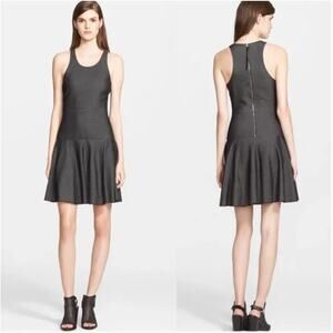 RAG & BONE | Dark Gray Enigma Stretch Denim Drop Waist Dress Racerback | Size 2